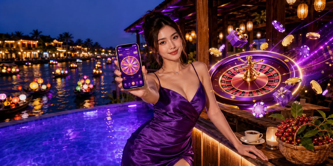 Trải nghiệm roulette trực tiếp tại không gian cà phê phong cách Hội An với điện thoại